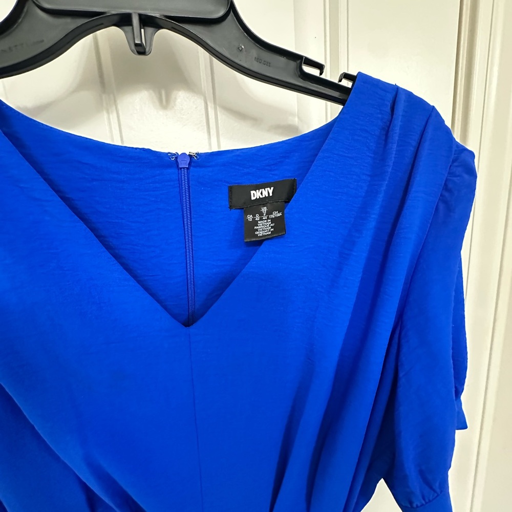 DKNY Royal Blue Midi Dress